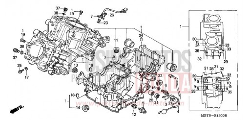 CARTER MOTEUR XL1000V4 de 2004